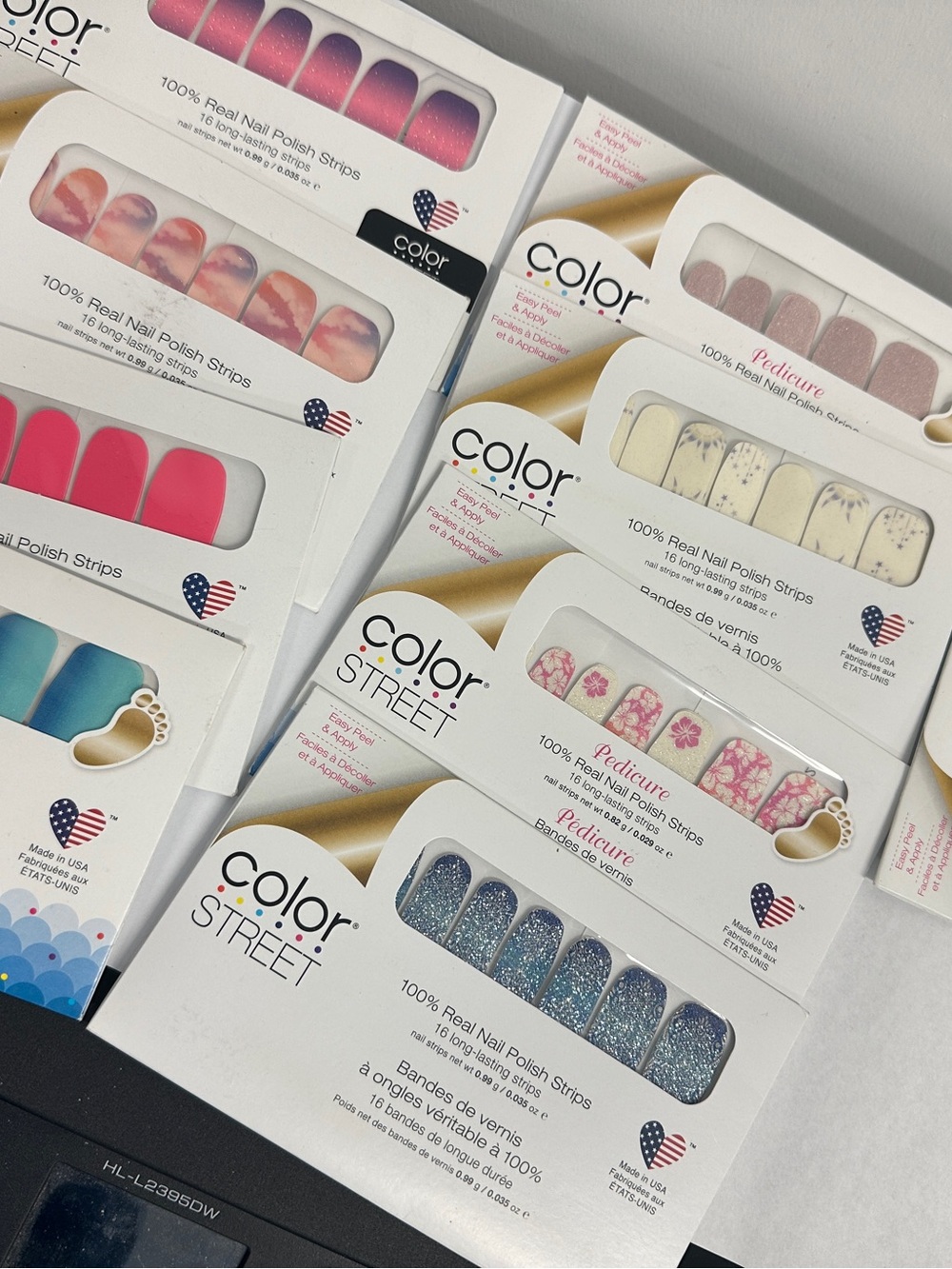 Color Street nail polish strips bundle 9 sets new